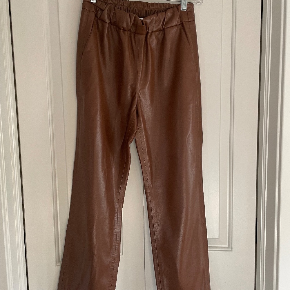 Annie Bing Colton Track Pants, Brown, Size S